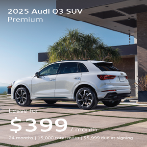 front facing 2025 Audi Q3 parked